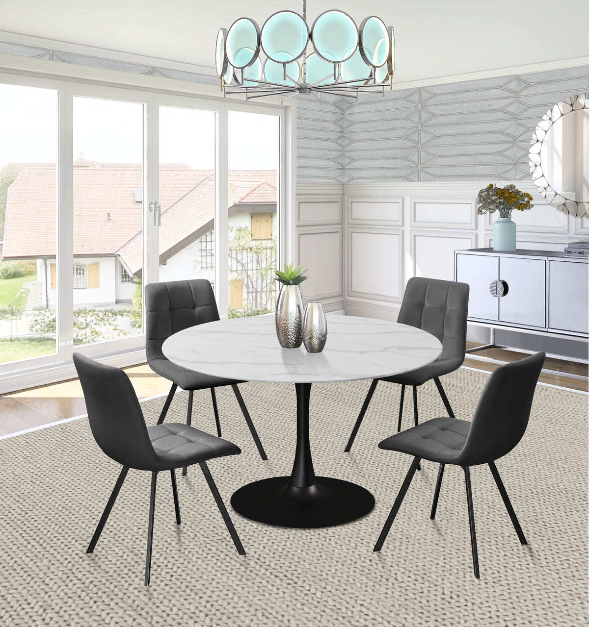 Tulip - Two Tone Dining Table