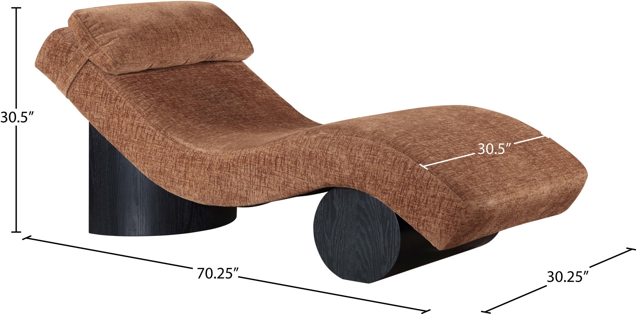 Marcella - Chaise Lounge - Black Base