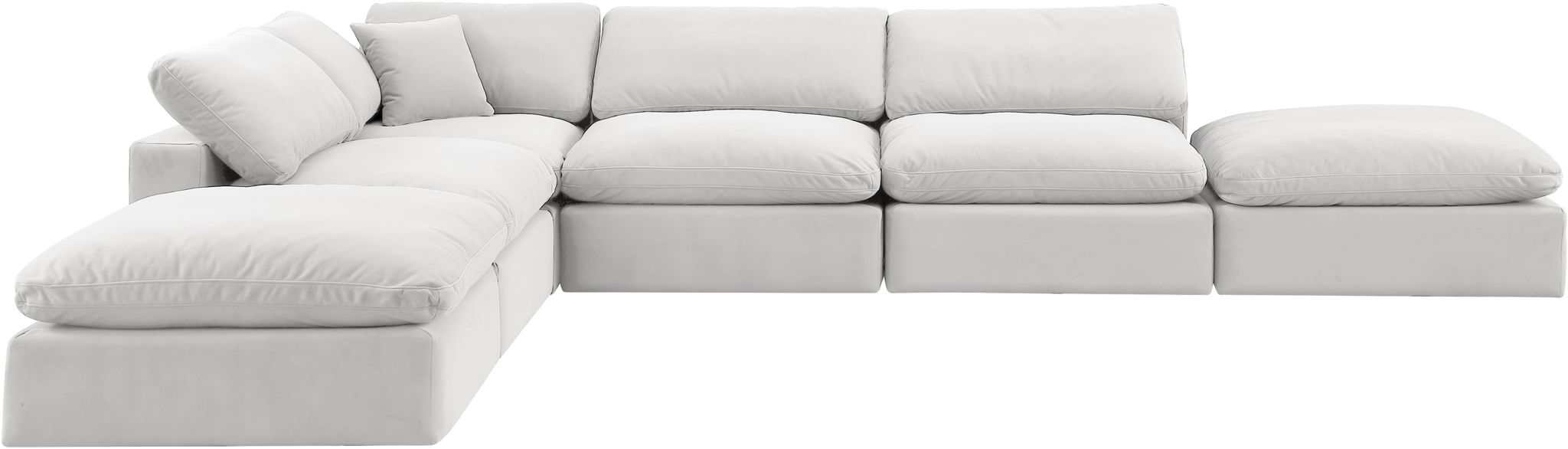 Comfy - 6 Piece Velvet Modular Sectional