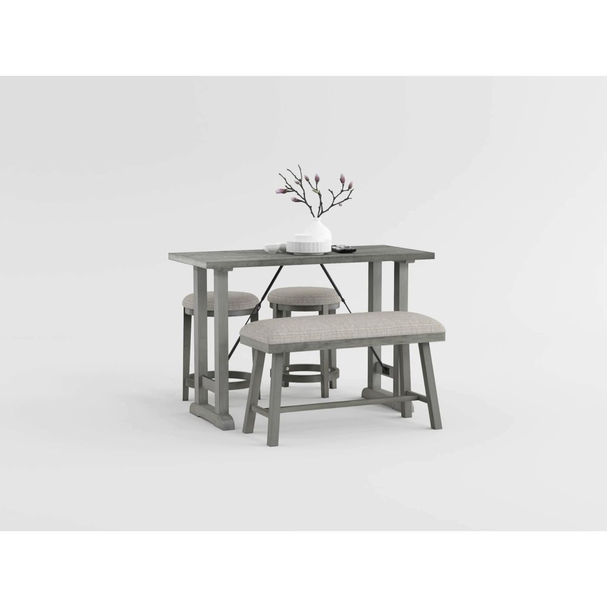 Auburndale - Counter Height Table - Dark Gray