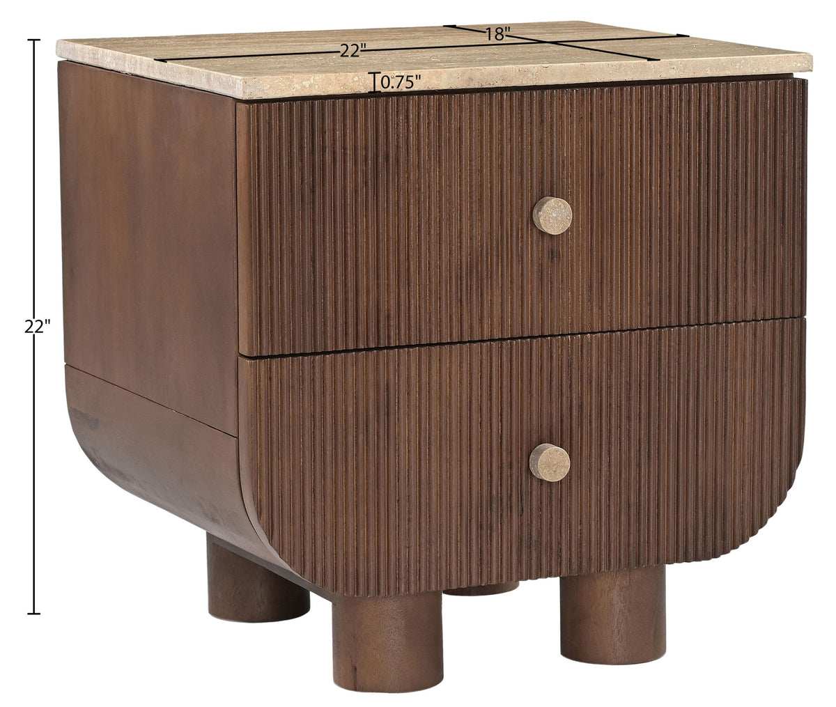 Cressa - Mango Wood Nightstand
