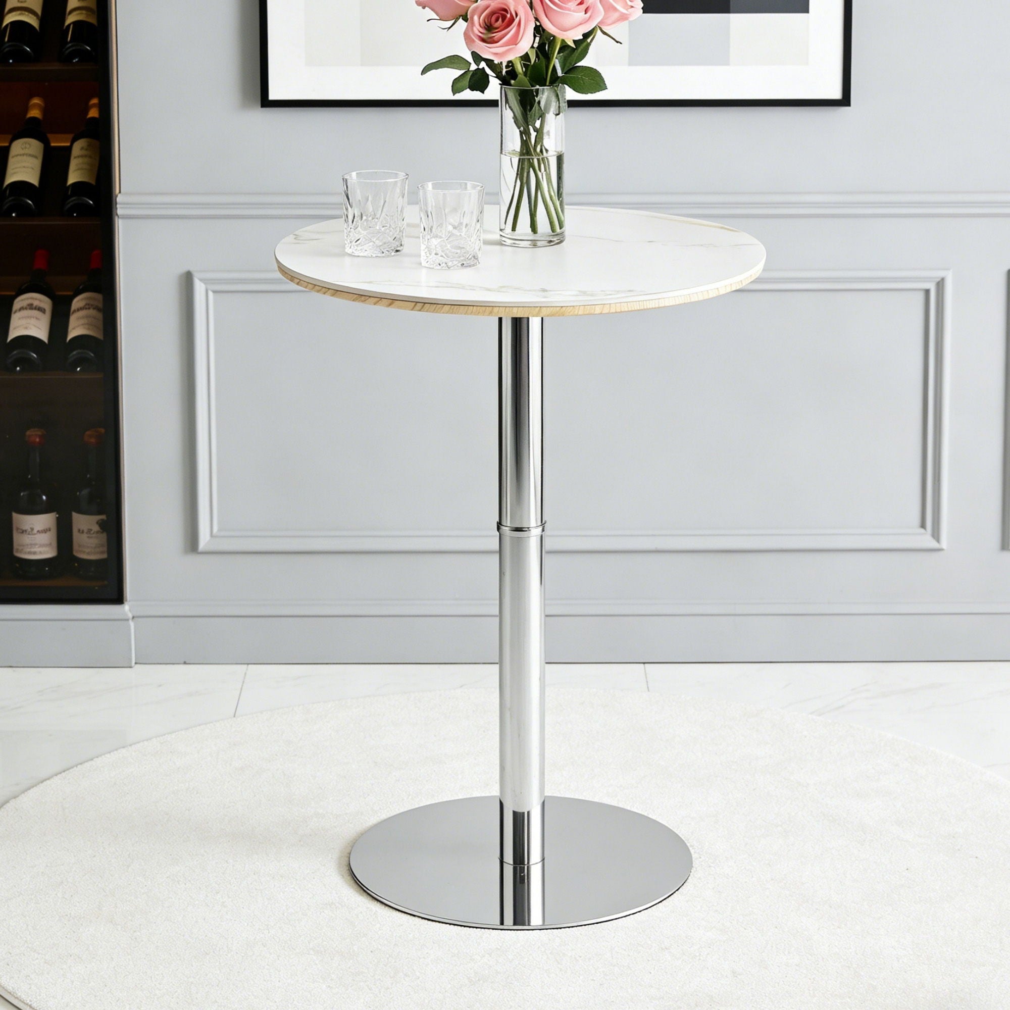Contemporary Circular Bar Table