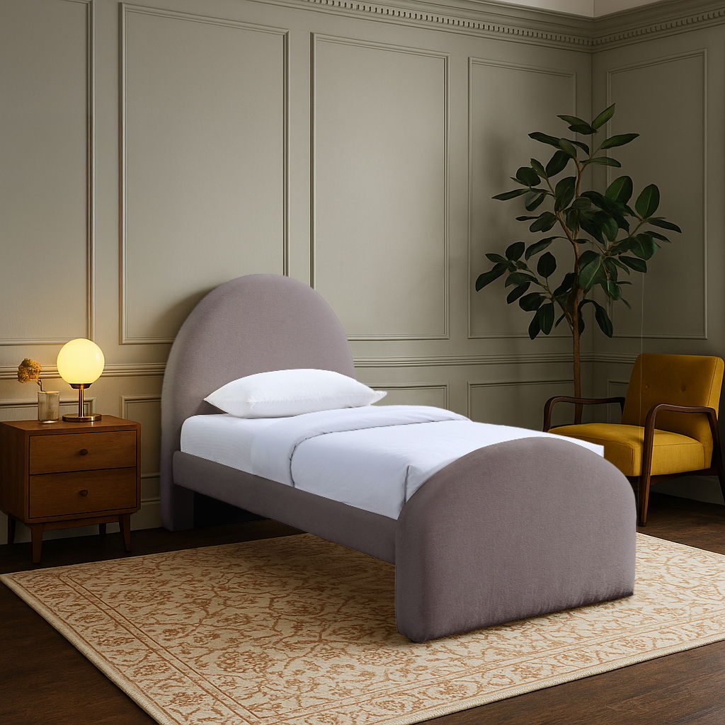 Andaz - Chenille Fabric Upholstered Bed