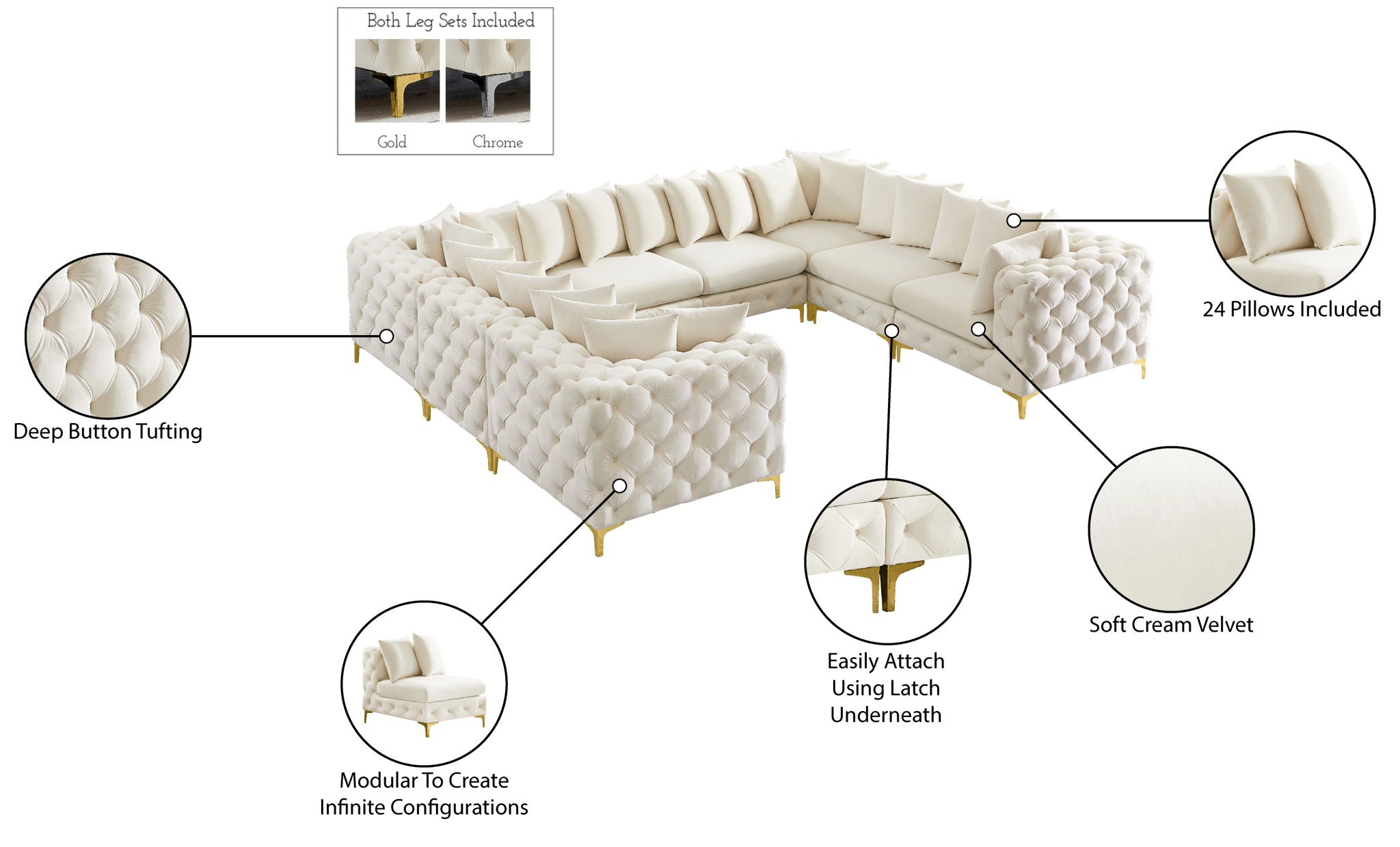 Tremblay - 8 Piece Modular Sectional