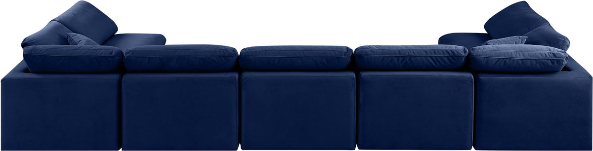 Indulge - Velvet 7 Piece Modular U-Shaped Sectional