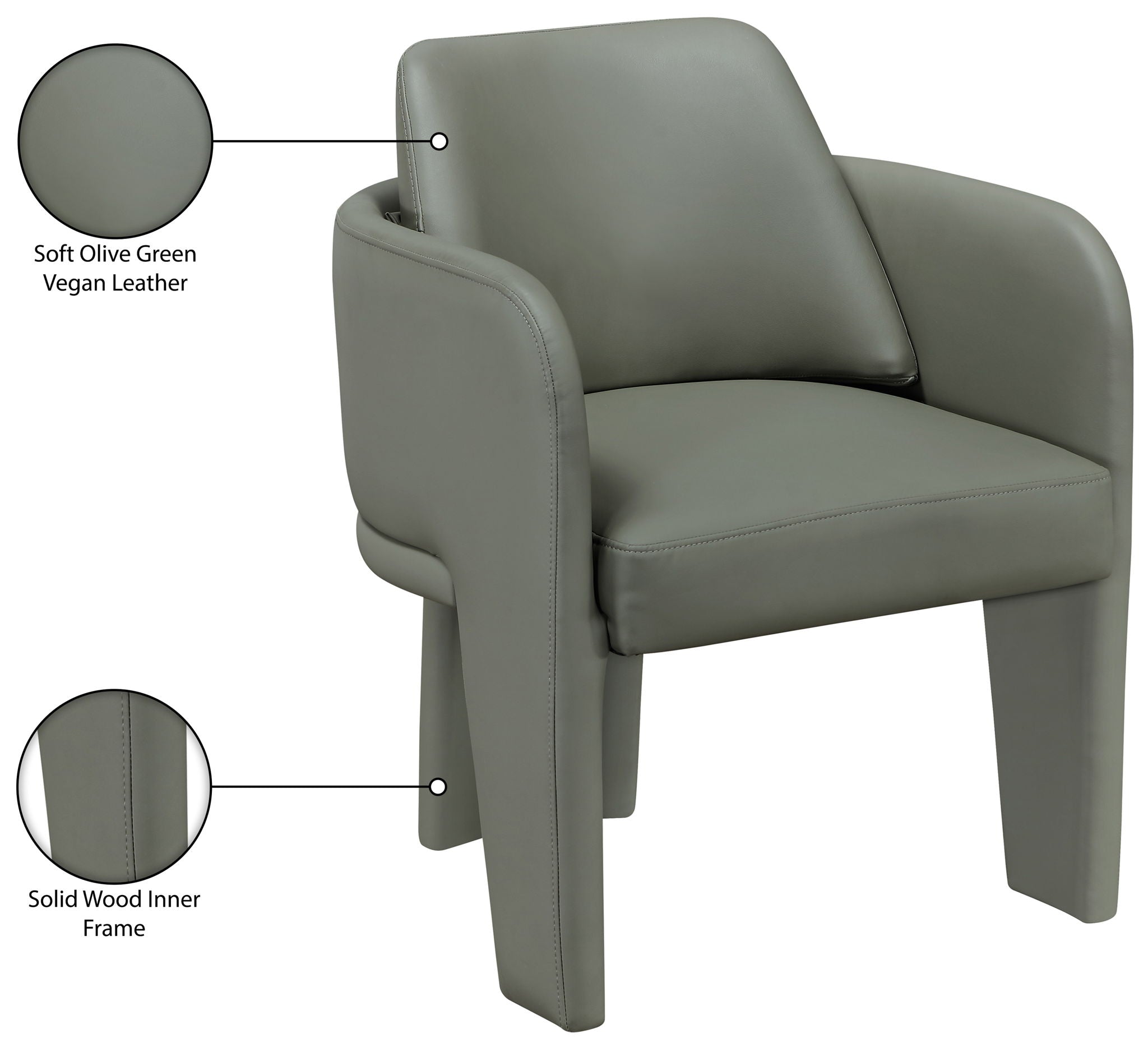 Vanda - Vegan Leather Upholstered Dining Chair