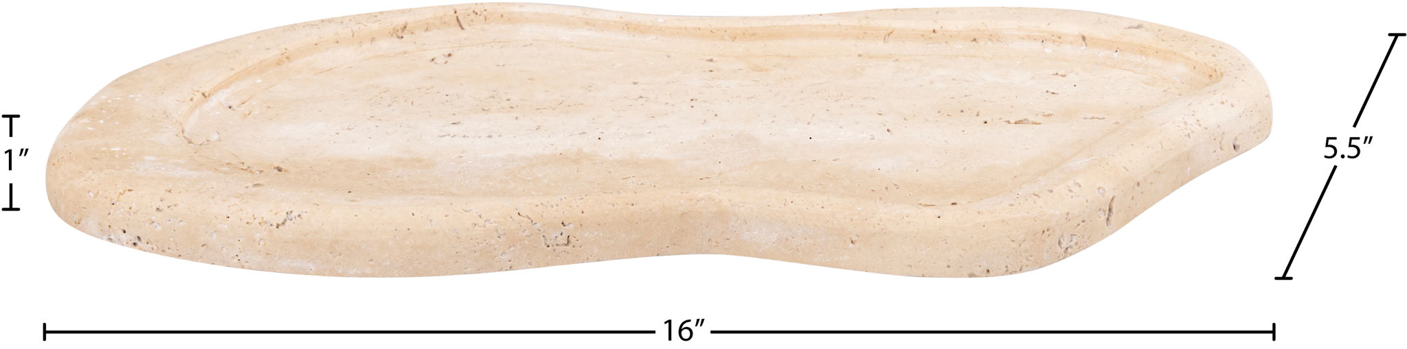 Arezzo - Travertine Tray - Natural