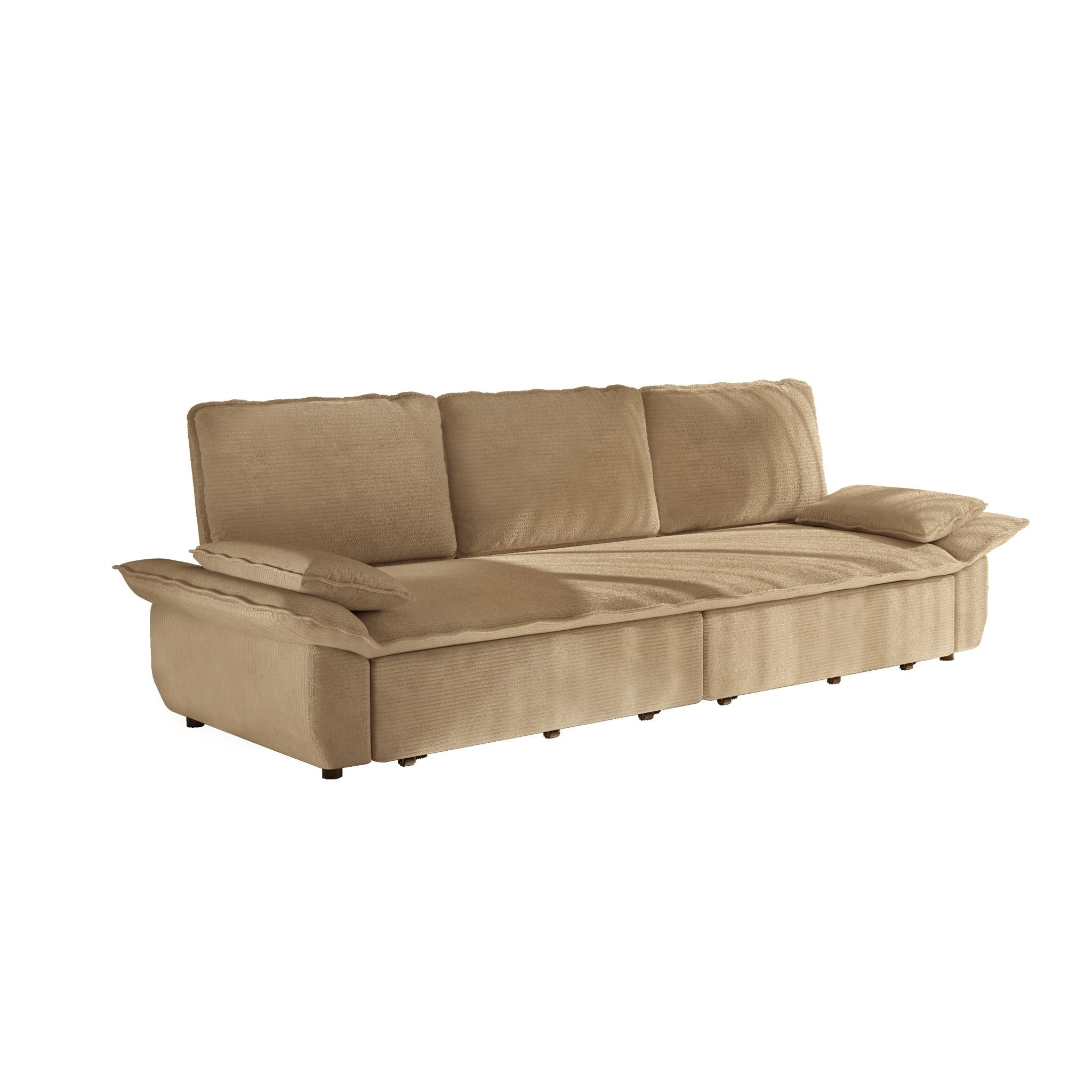 King Size Pull Out Sofa Bed, 3 In 1 Convertible Multifunctional