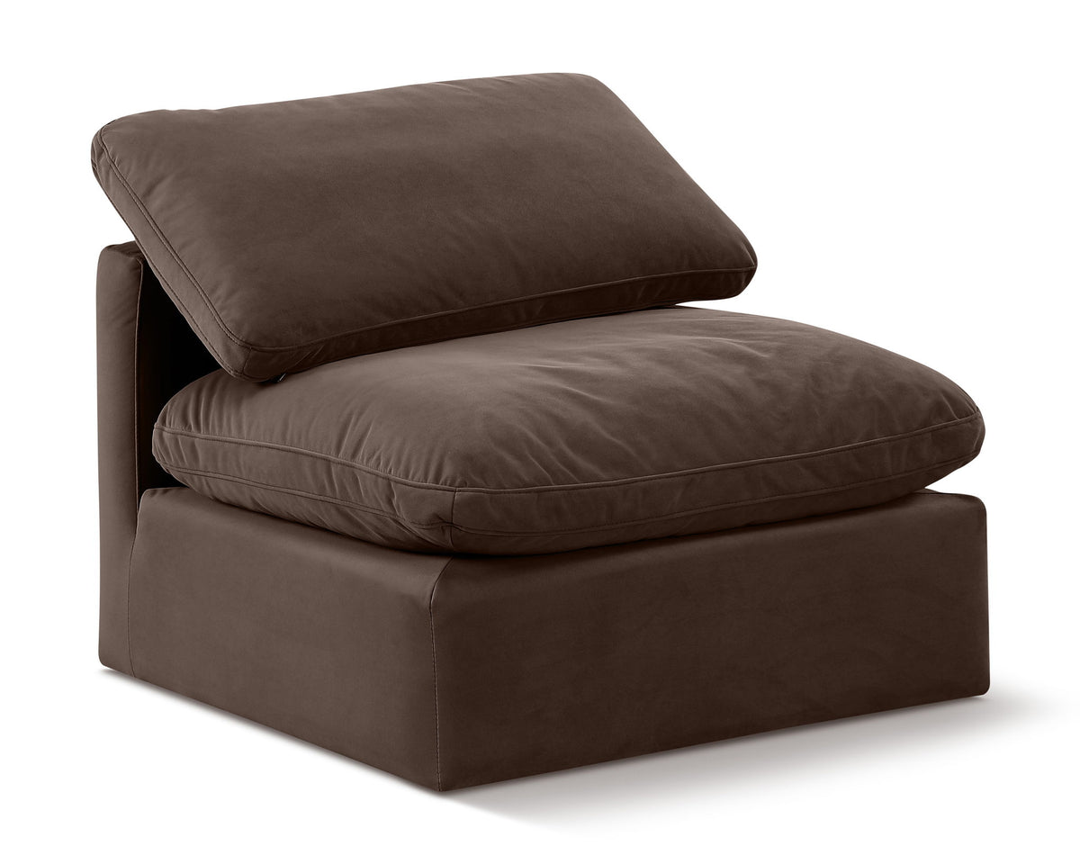 Indulge - Velvet Armless Chair