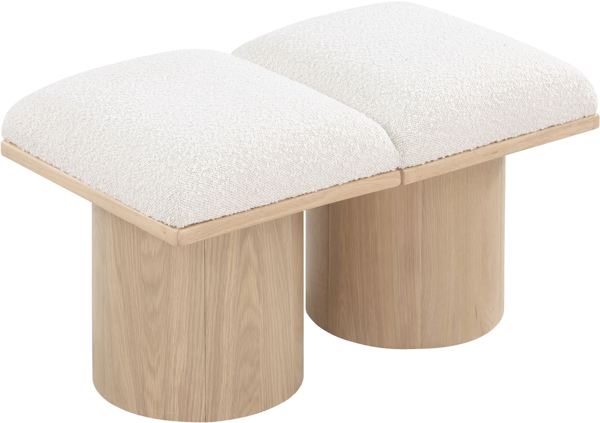 Pavilion - 2 Piece Modular Bench With Natural Base