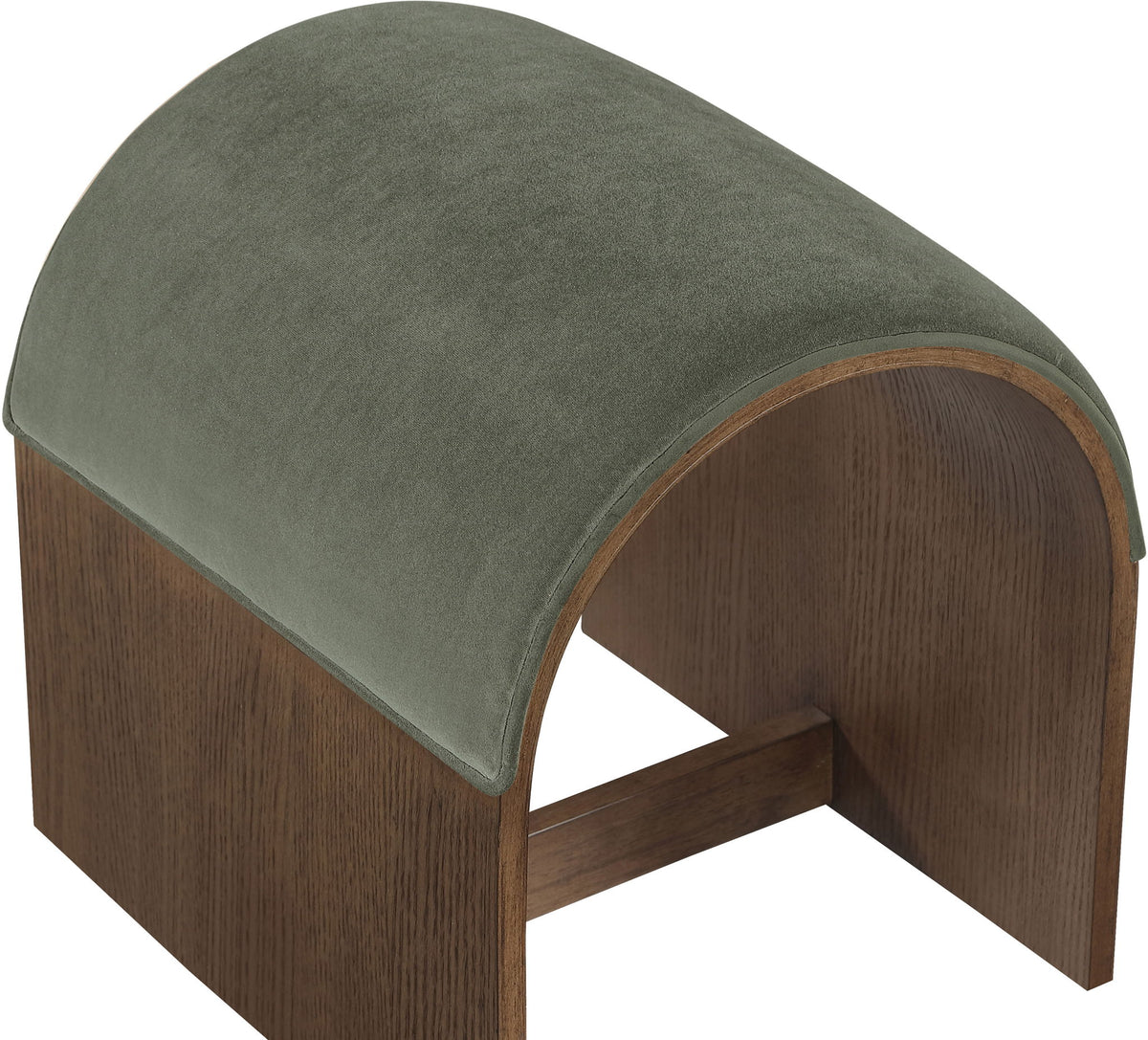 Sable - Velvet Performance Fabric Upholstered Bench