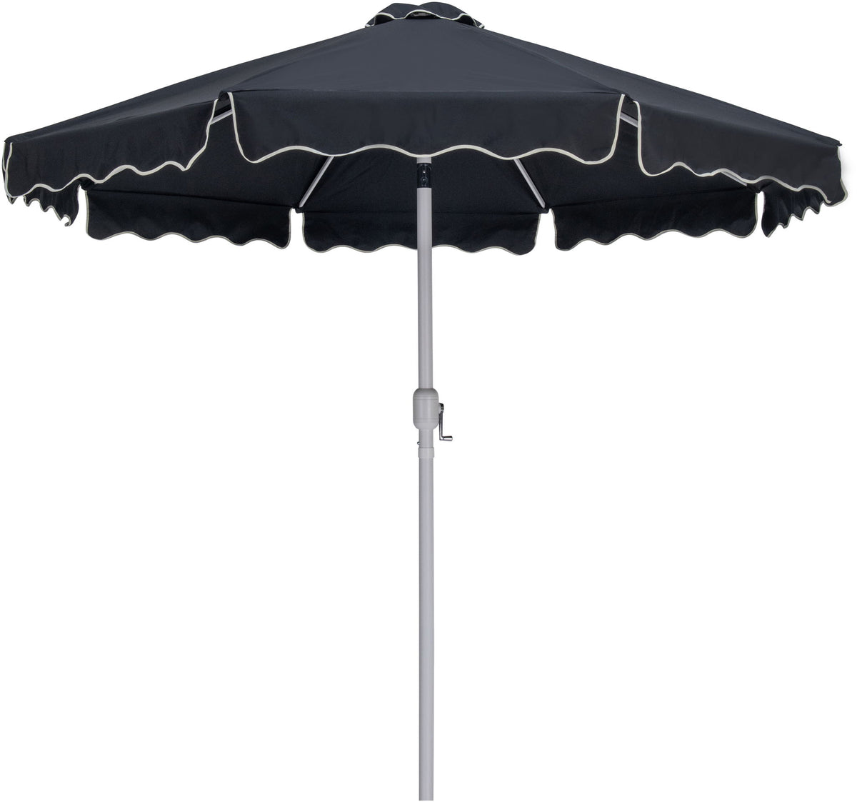 Amalfi - Aluminum Patio Umbrella - Black Base / White Pole