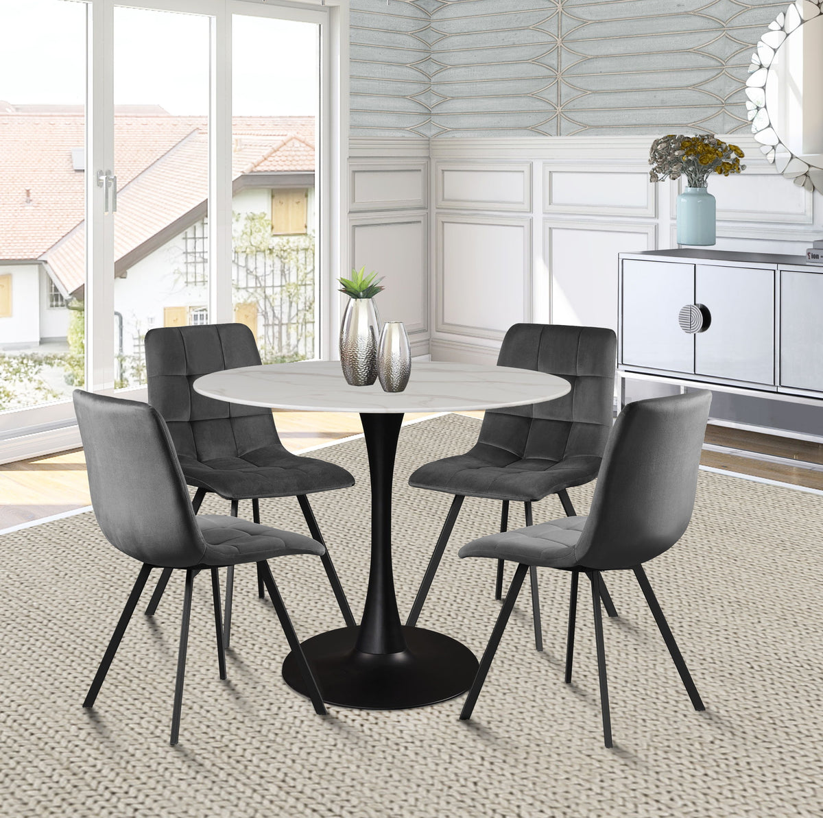 Tulip - Two Tone Dining Table