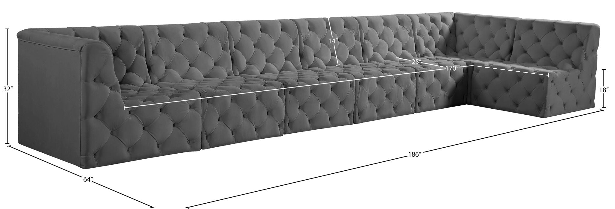Tuft - 7 Piece Modular Sectional
