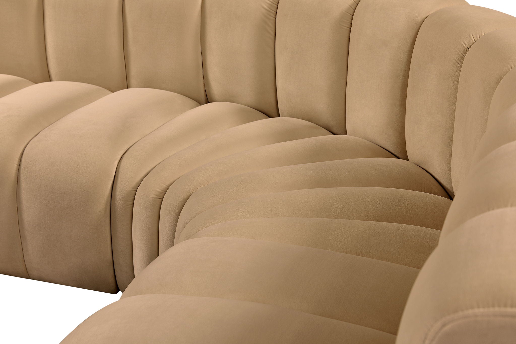Arc - Velvet 6 Piece Corner Modular Sofa