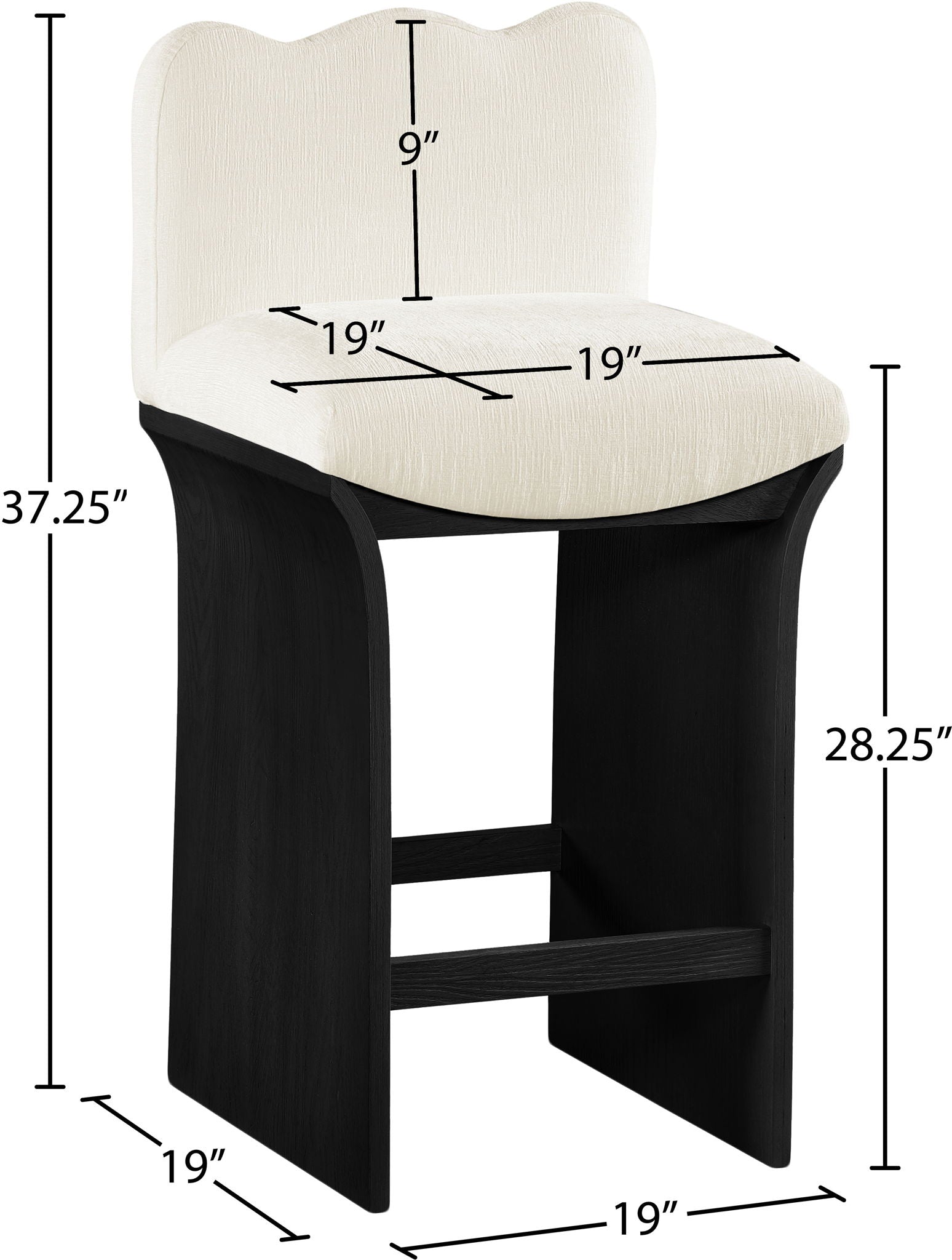Shaw - Counter Stool - Black Base