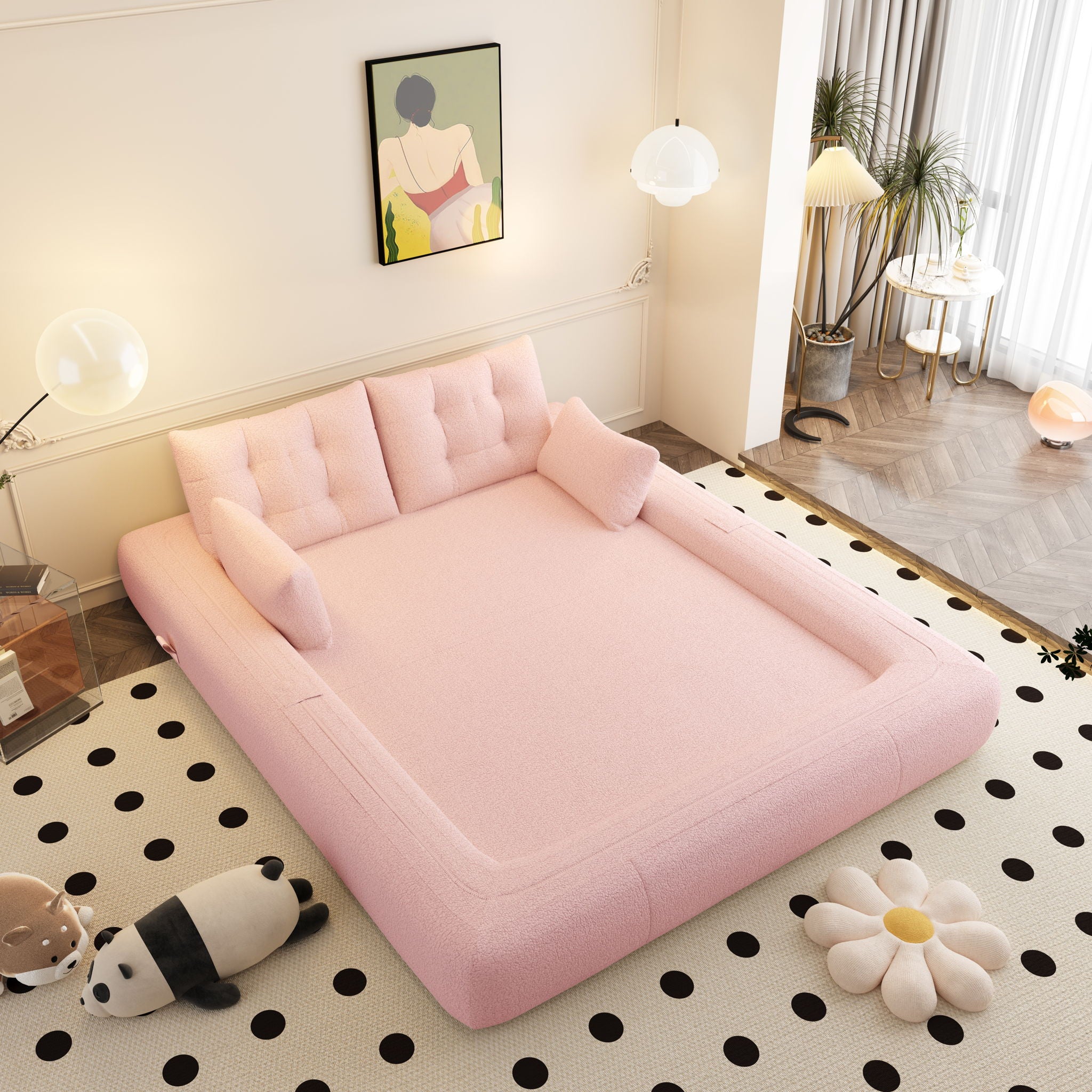 Human Dog Bed, Multi Functional Foldable Sofa Bed, 3 In 1