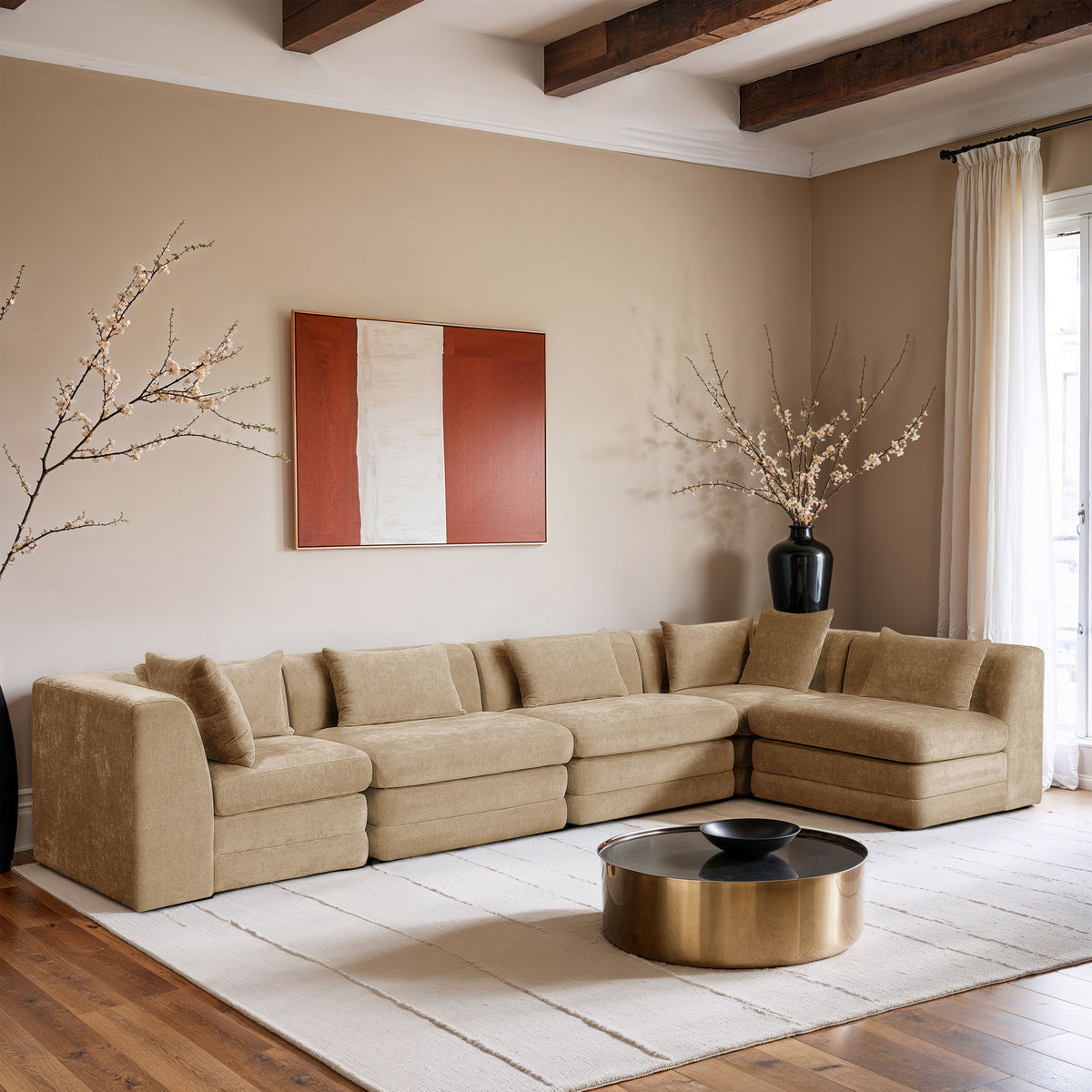 Stellar - 5 Piece Upholstered Modular Sectional