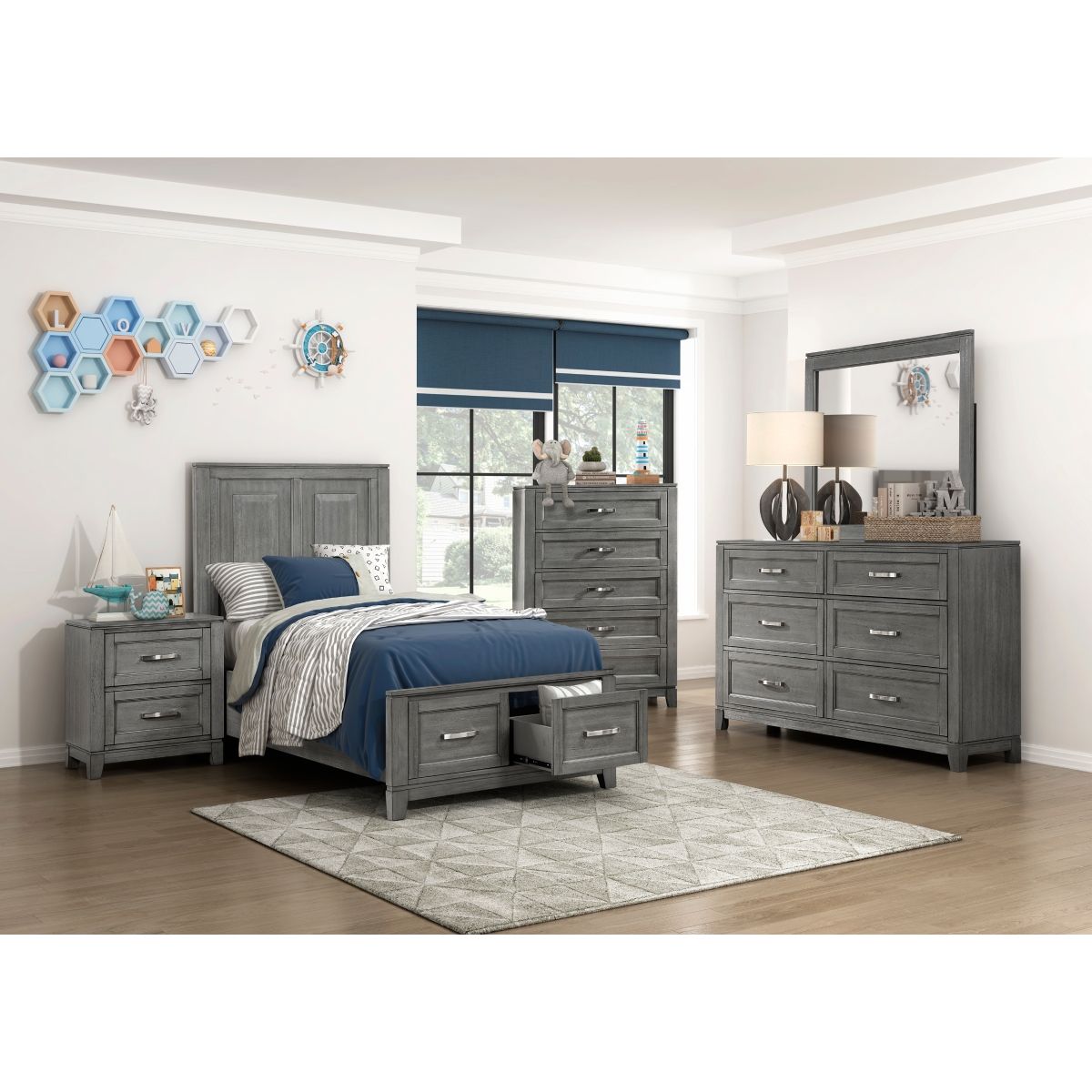 Garretson - Platform Bed With Footboard Storage