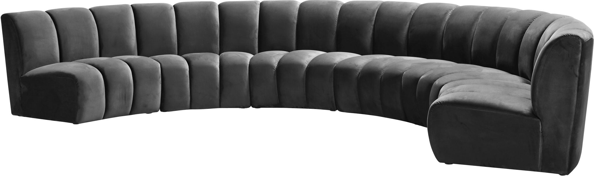 Infinity - 6 Piece Velvet Modular Sectional