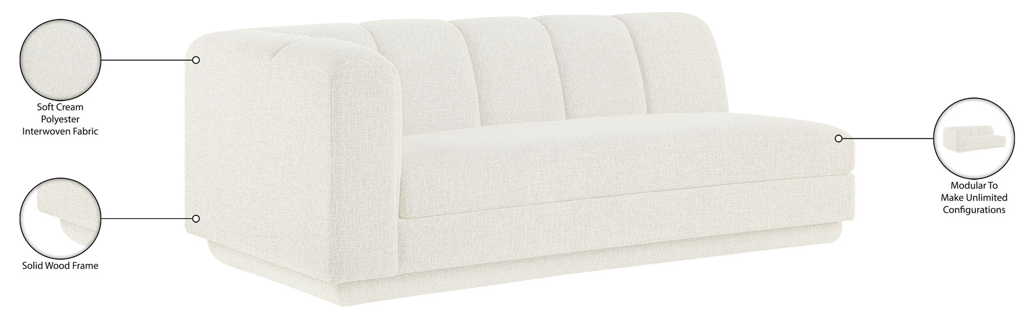Modari - Fabric Upholstered Sofa