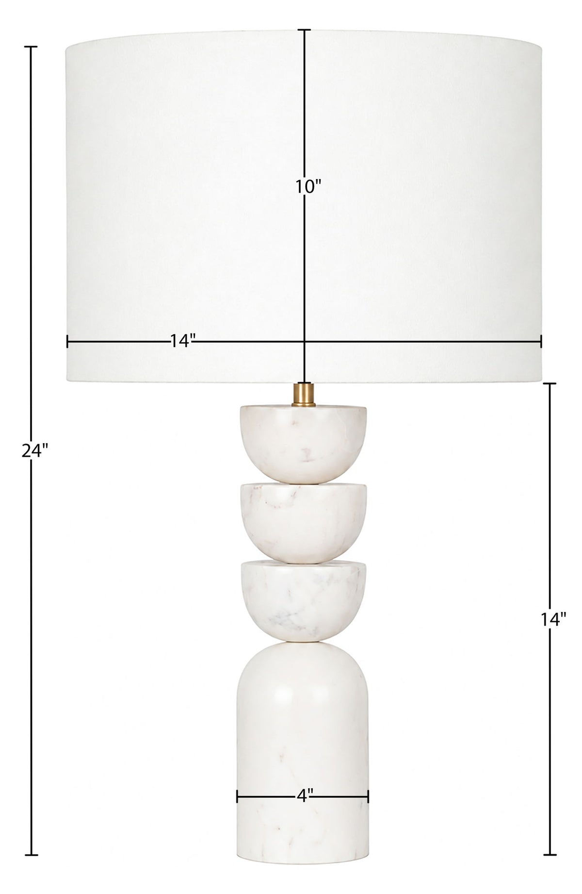 Opus - Linen Textured Fabric And Brass Table Lamp
