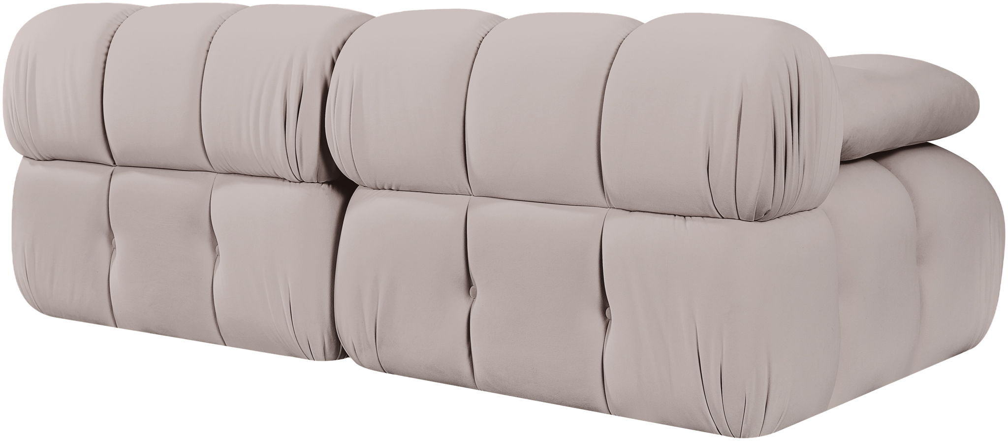 Orin - Velvet Performance Fabric Upholstered 2 Piece Modular Sofa