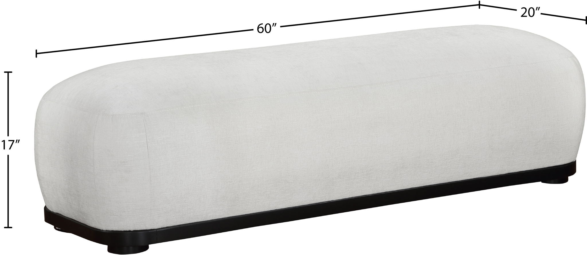 Calum - Bench - Black Frame