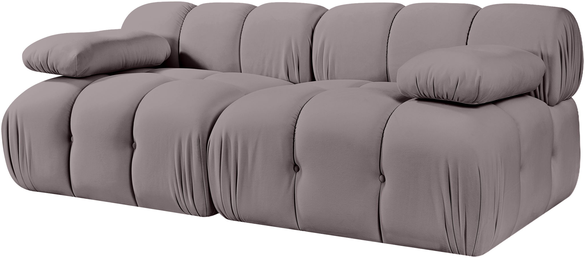 Orin - Velvet Performance Fabric Upholstered 2 Piece Modular Sofa