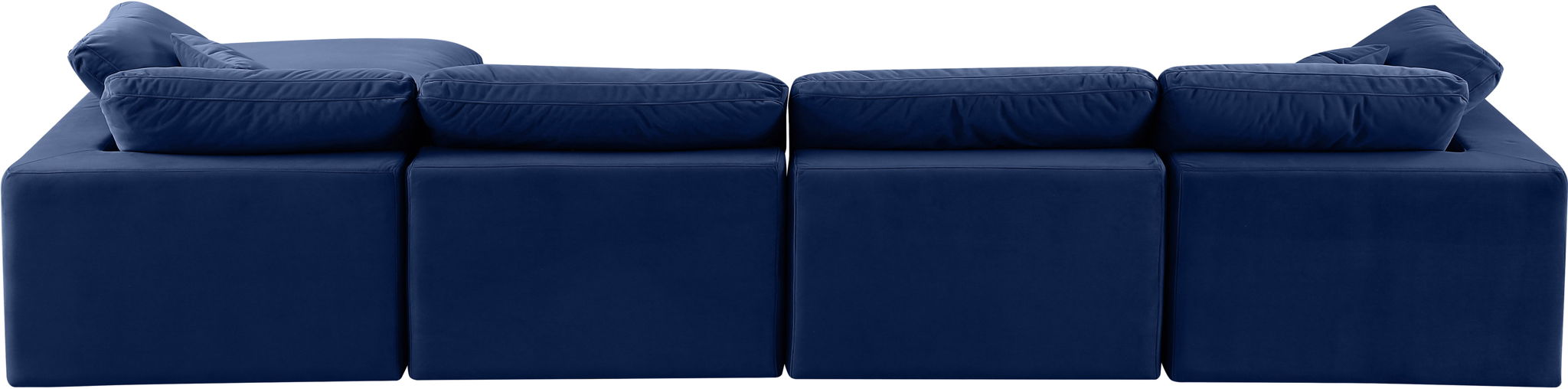 Comfy - 5 Piece Velvet Modular Sectional With Chaise