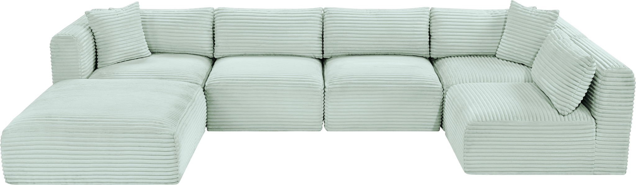 Shaggy - 6 Piece Modular U-Shaped Sectional