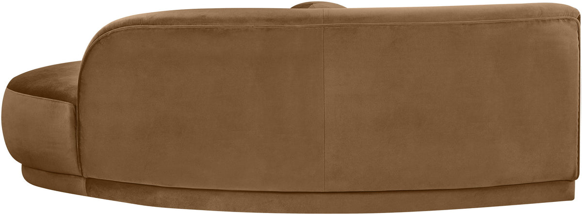 Avra - 86" Velvet Performance Fabric Upholstered Sofa