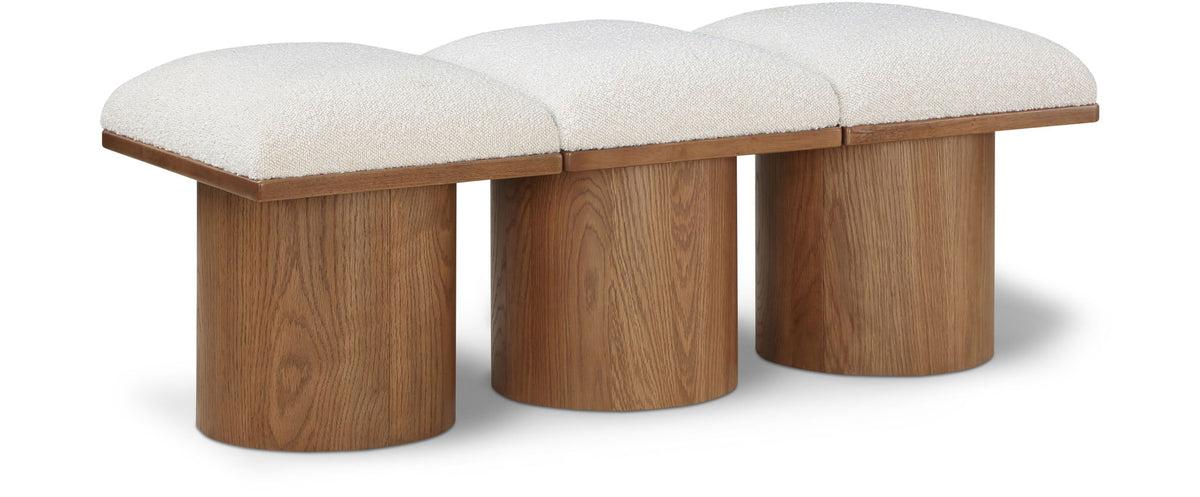Pavilion - 3 Piece Modular Bench With Brown Base