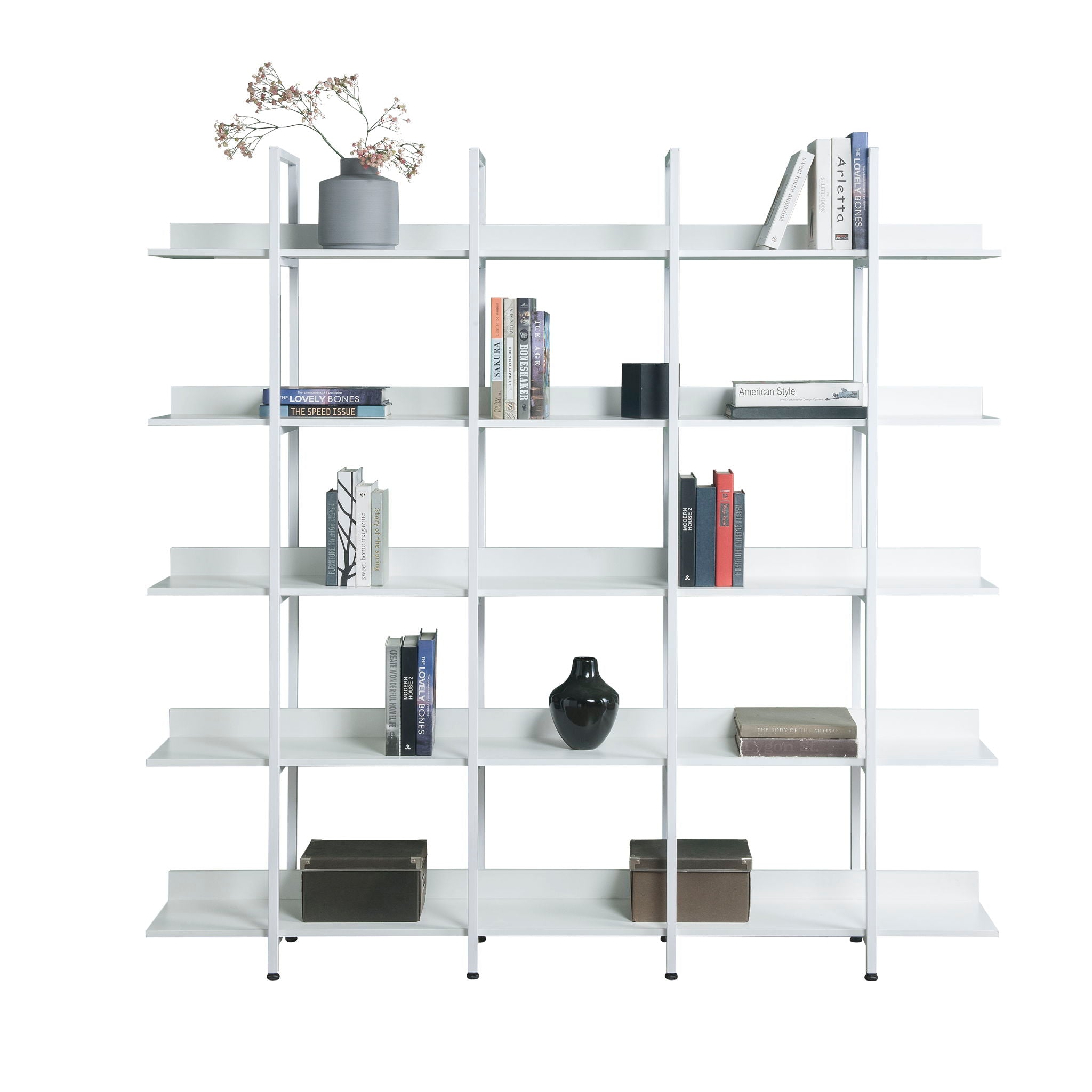 Vintage Industrial 5 Tier Bookcase