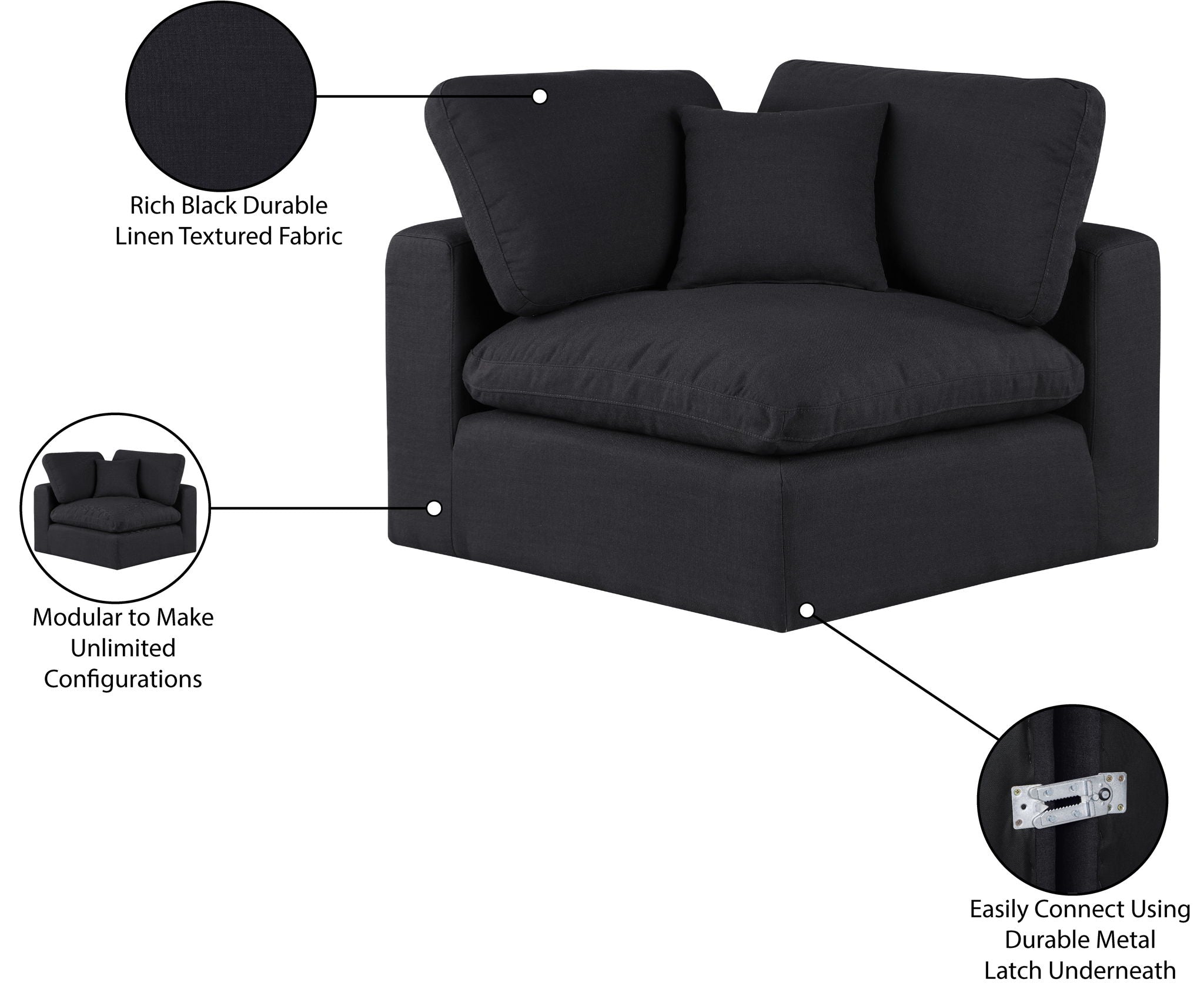 Comfy - Linen Corner Chair