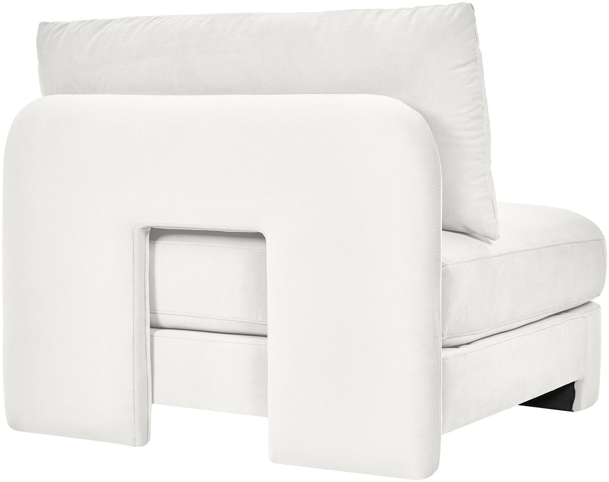 Hammond - Velvet Performance Fabric Upholstered Armless Chair