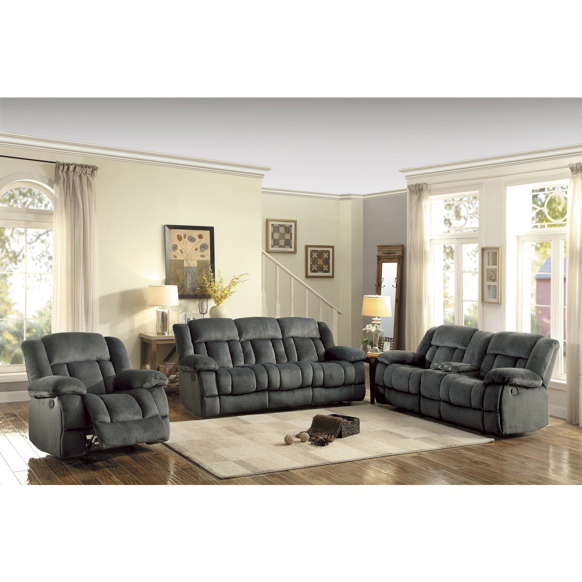 Laurelton - Double Glider Reclining Loveseat With Center Console