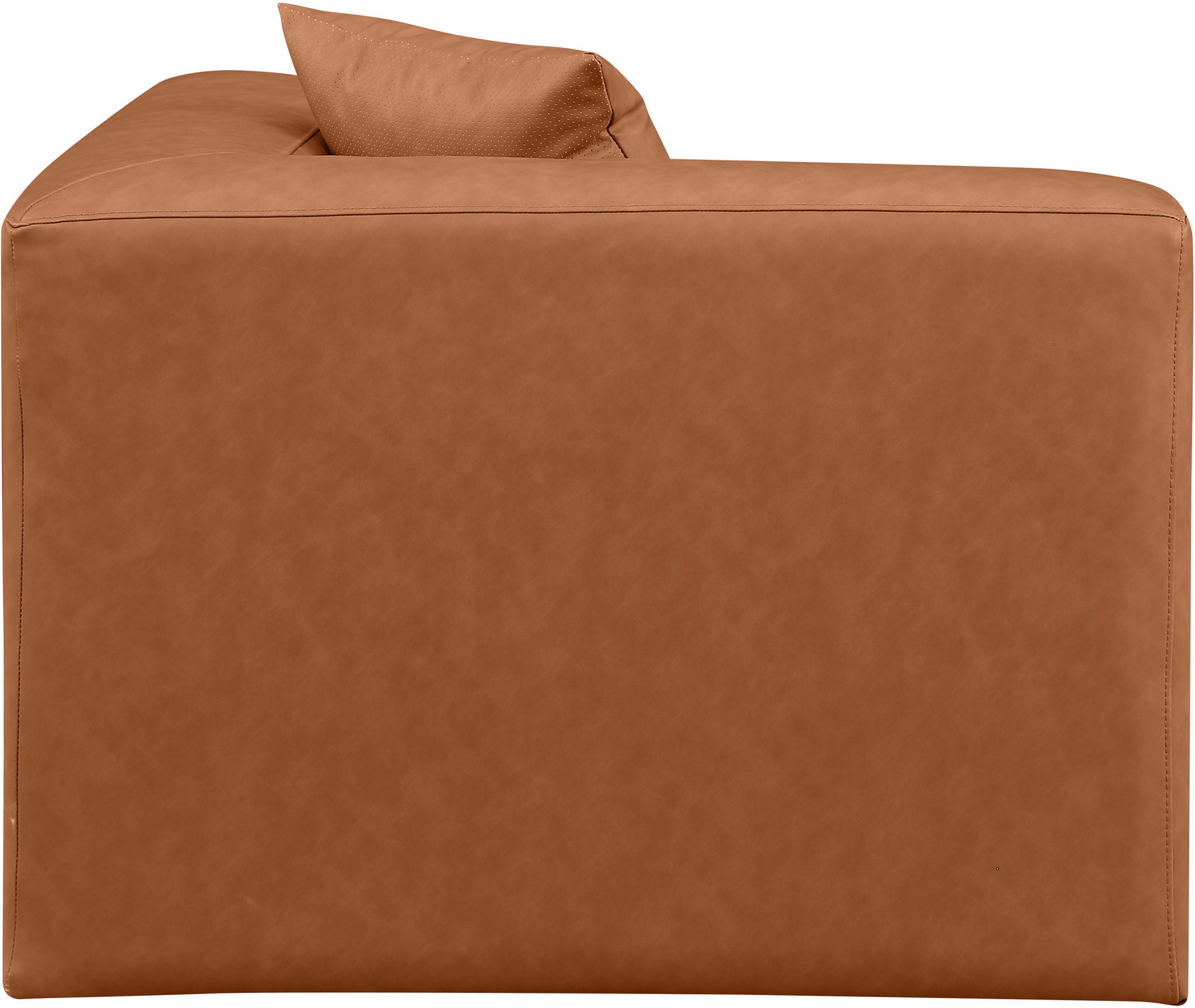 Cube - Corner Chair - Cognac
