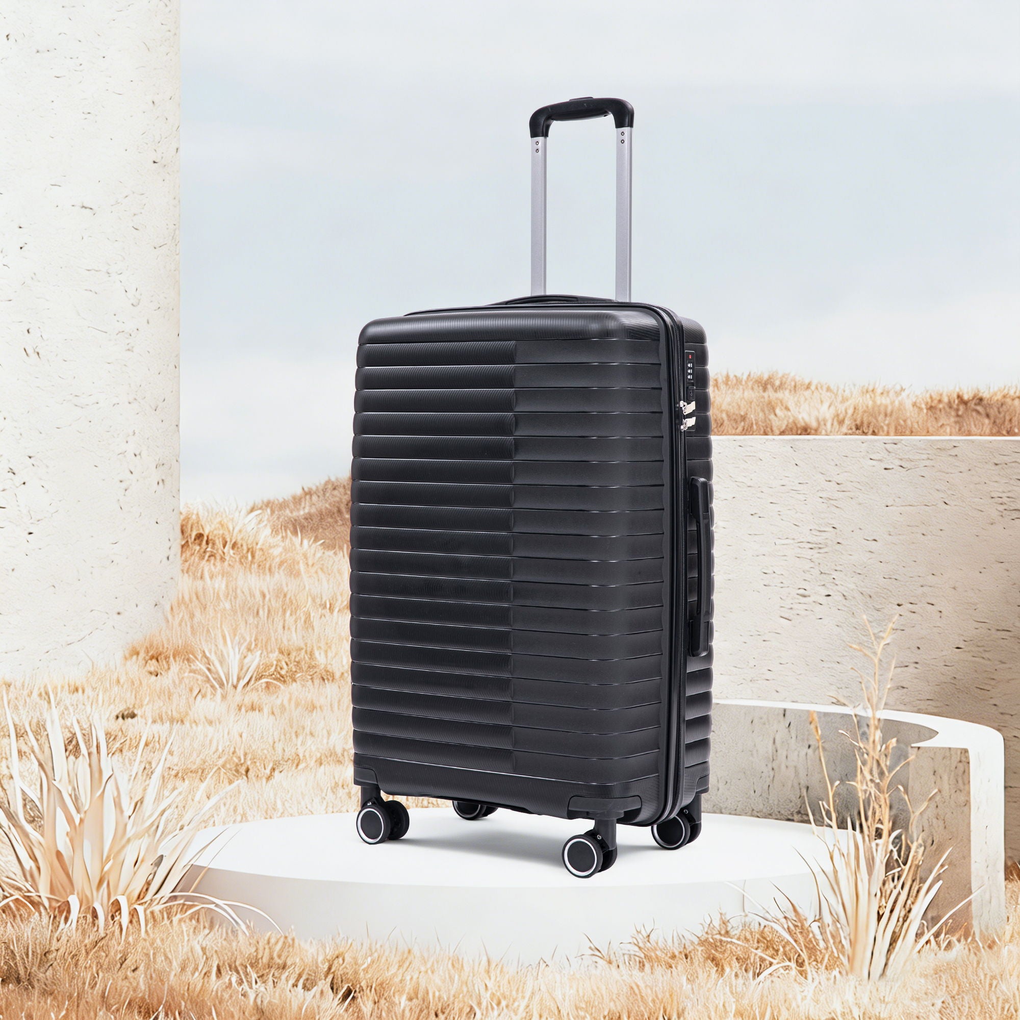 4 Piece Luggage Set, Combination Lock