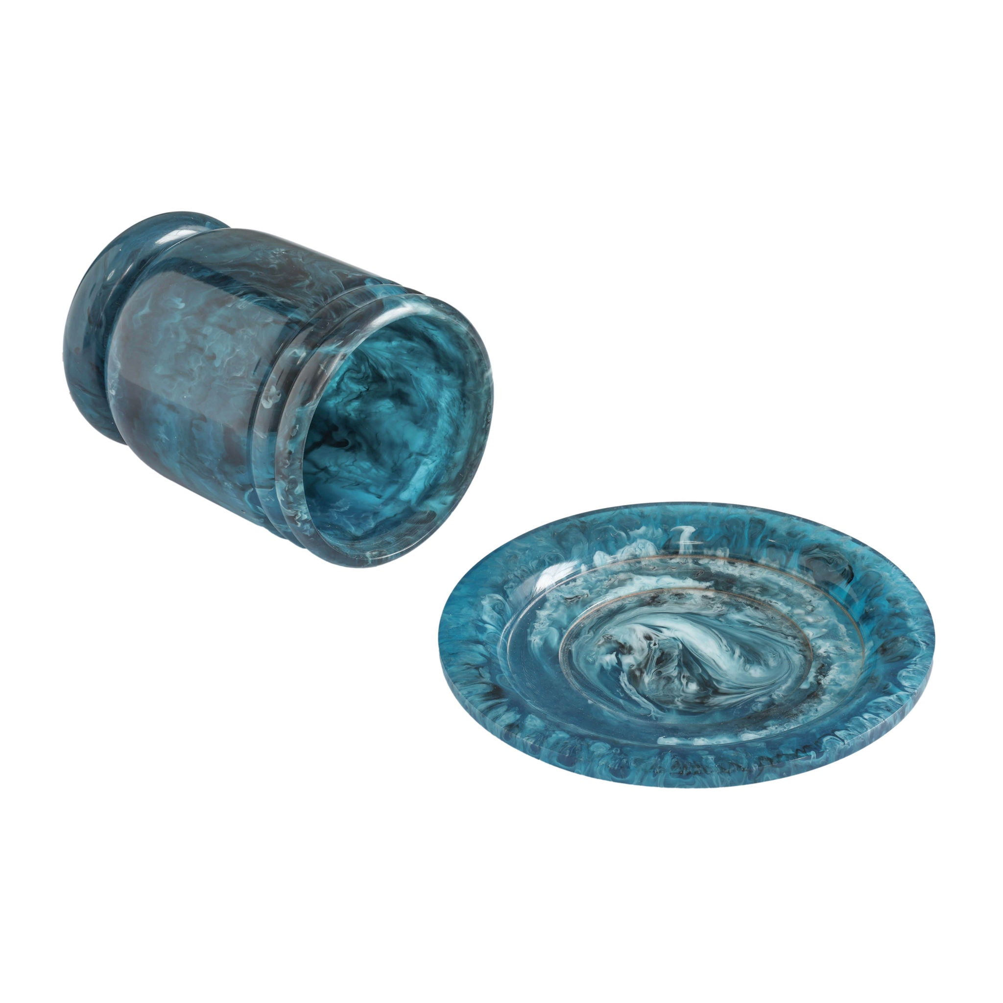 Channeled - Swirl Resin Kiddush Cup