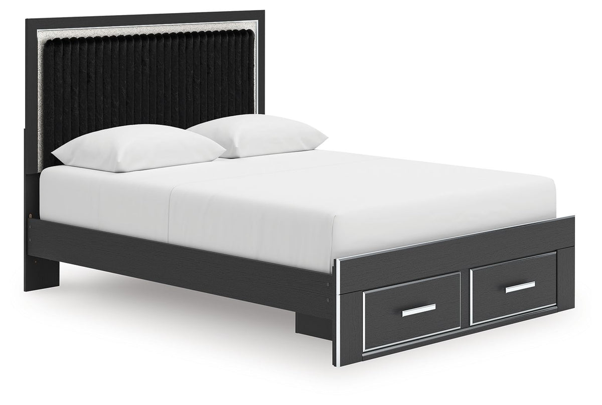 Zuraleus - Upholstered Panel Platform Storage Bed