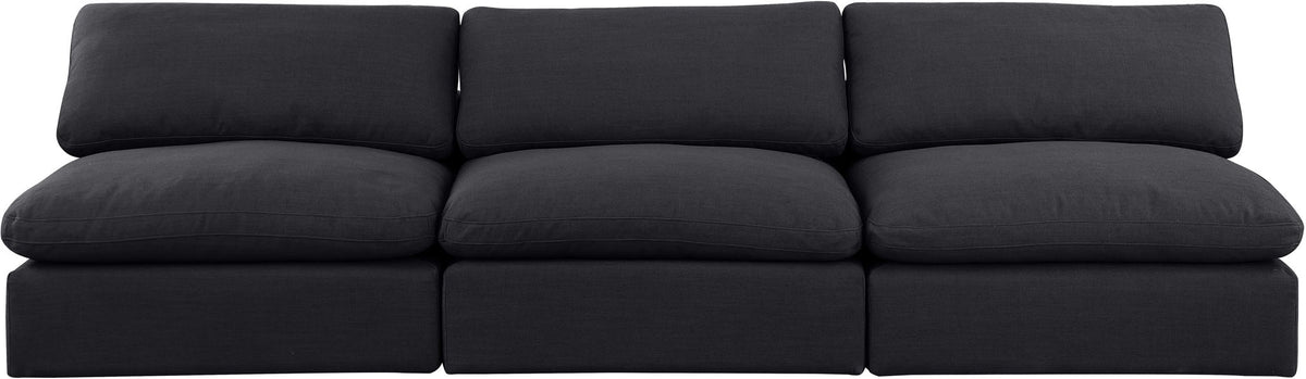 Comfy - Linen Modular Armless Sofa 3 Seats