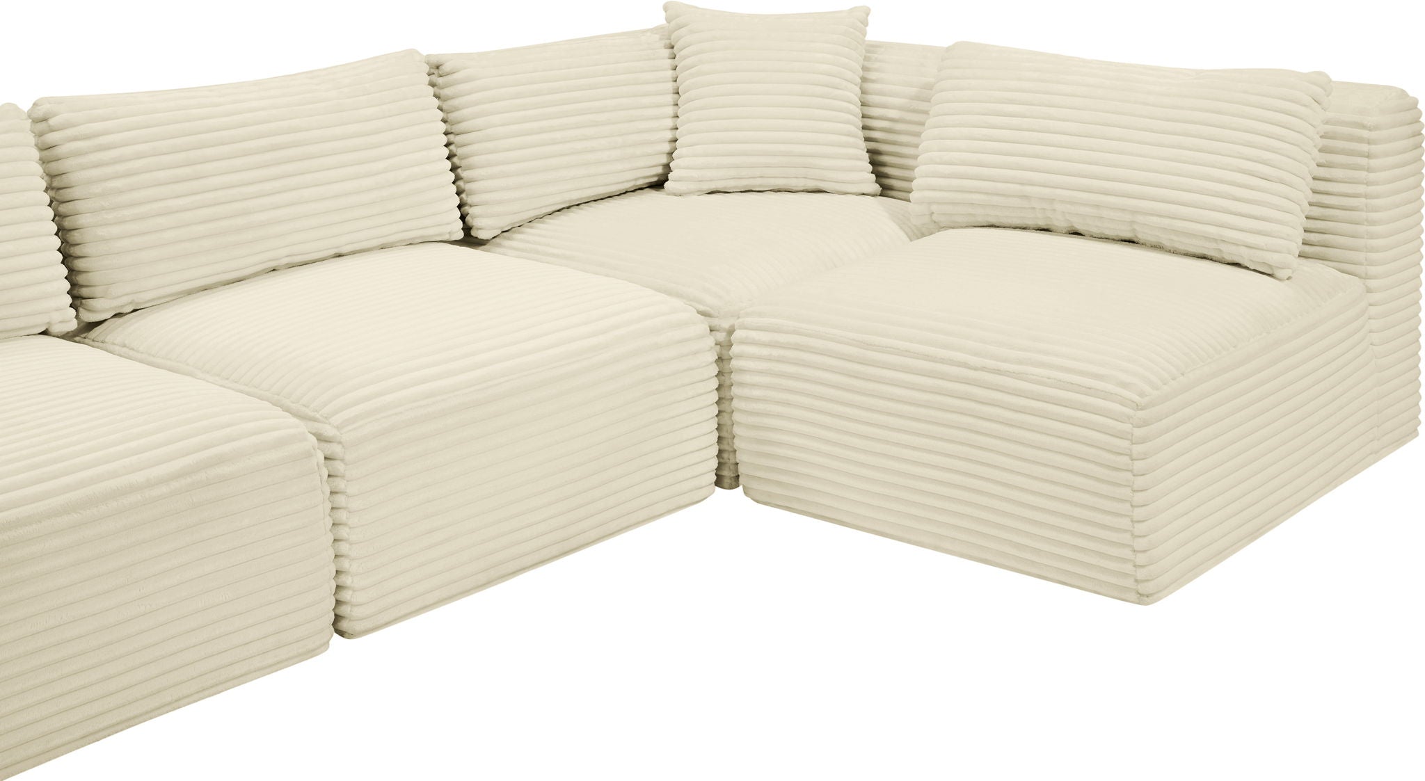 Shaggy - 4 Piece Modular Sectional