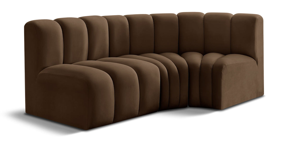 Arc - Velvet 3 Piece Sofa