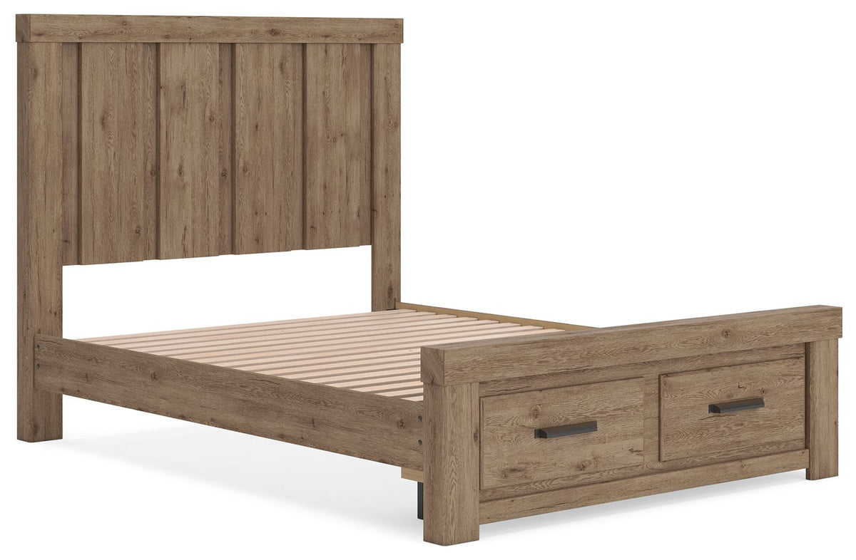 Oliandon - Panel Storage Bed