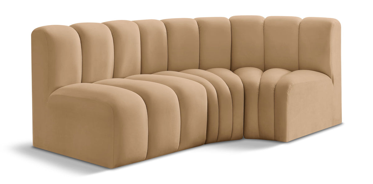 Arc - Velvet 3 Piece Sofa