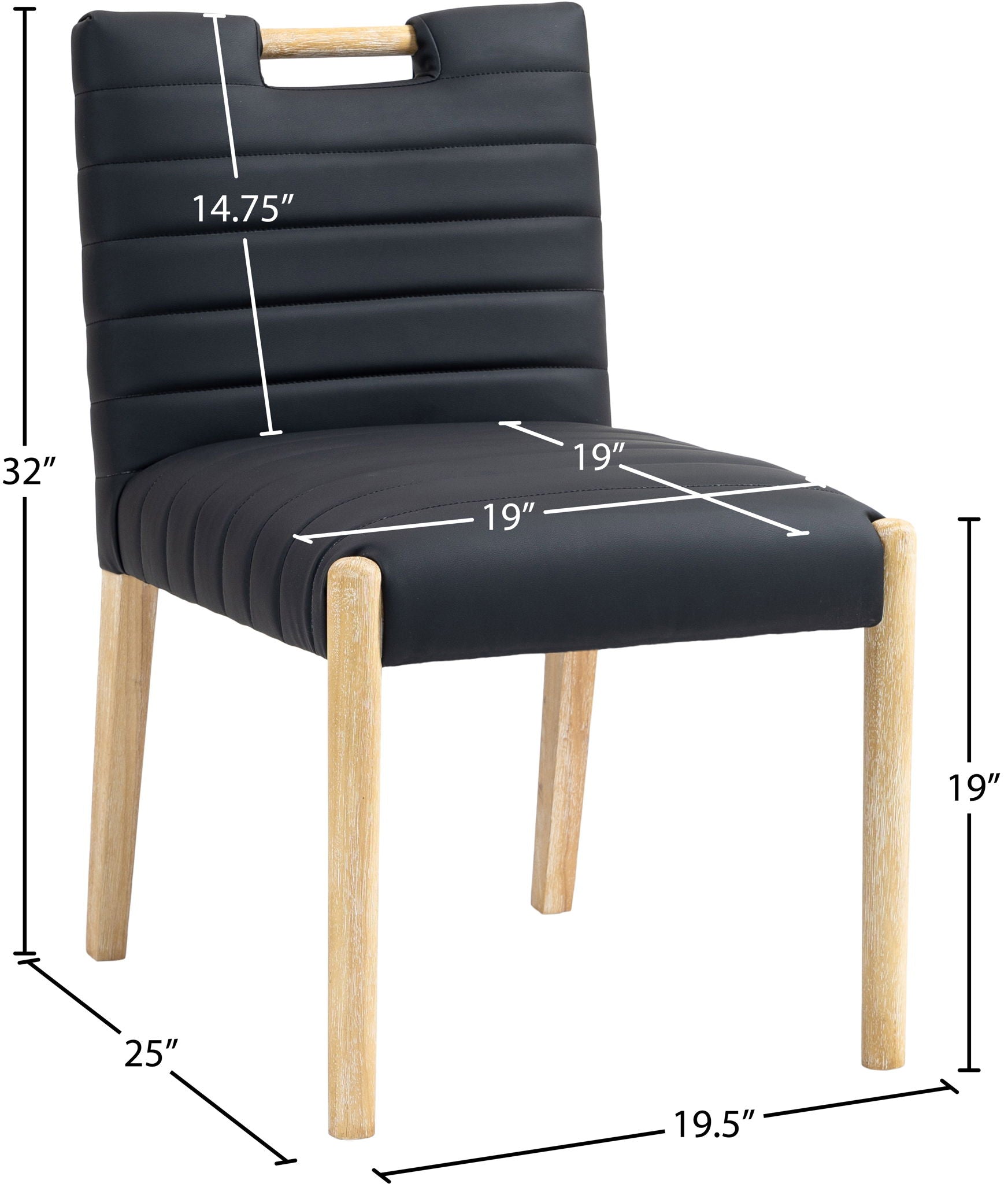 Aimee - Dining Side Chair (Set of 2) - Light Brown Legs