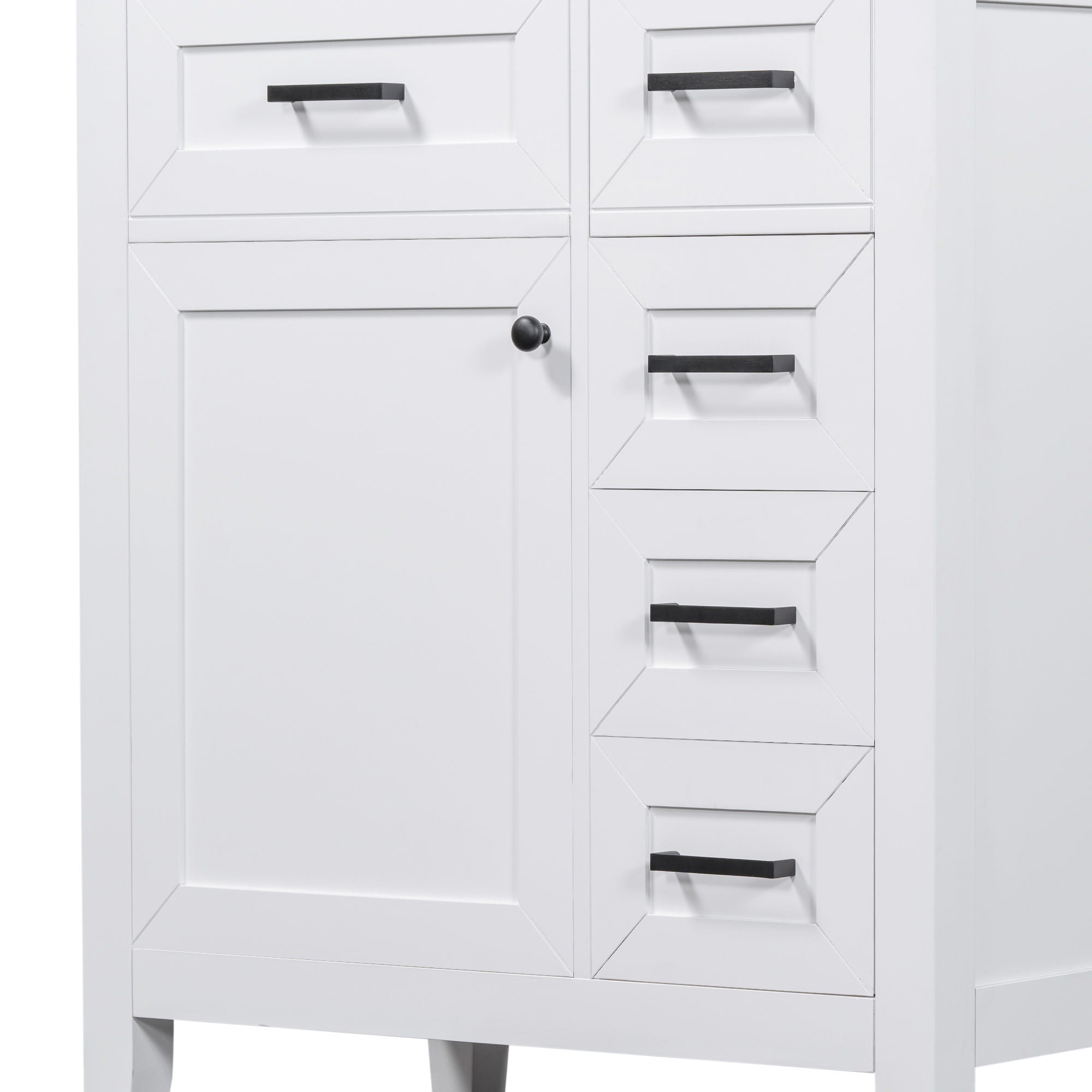 Modern Bathroom Vanity With Sink Combo, 3 Drawers