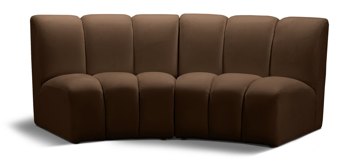 Infinity - 2 Piece Modular Sectional - Brown