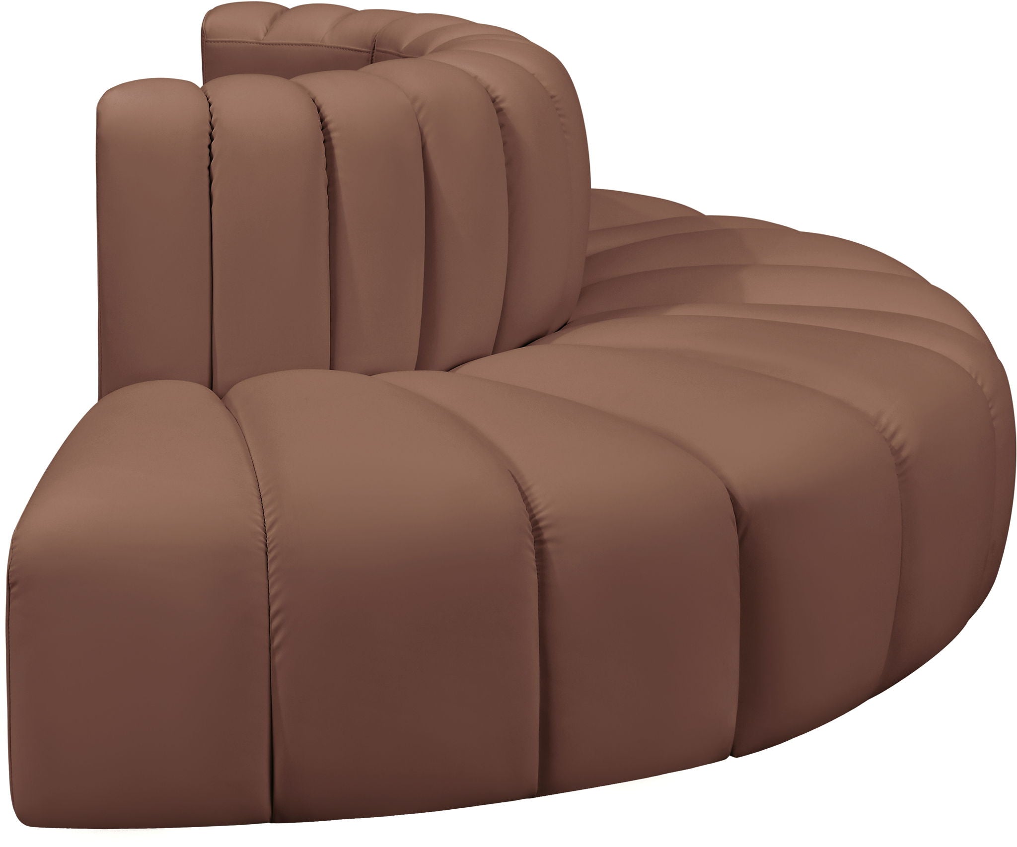 Arc - Faux Leather 4 Piece Modular Sofa